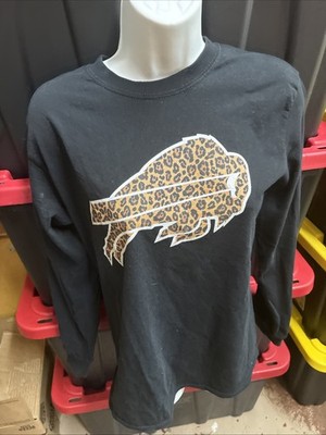 Buffalo Bills Cheetah Print Woman s Long sleeve Top Small