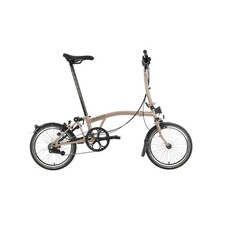 Brompton C Line 6 Speed 2024 Mid Handlebar Folding Bike - Dune Sand - NEW