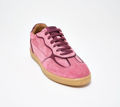 Miz Mooz Suede Lace Up Sneakers Rydell Rose Suede 38 New