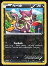 Purrloin - 90/149 - Common Reverse Holo - Boundaries Crossed - Pokemon Card - 2