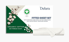 GOTS Certified Organic Cotton Sheets, 400TC, Ultra Soft  Breathable