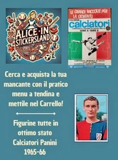 1965/66 Panini Footballers Bologna Choose From Dropdown Menu