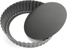 9.5" X 2" Nonstick Tart Pan Quiche Pan Pie Pan with Removable Bottom