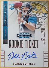 2014 Panini Contenders Blake Bortles #238 Rookie Ticket Auto Jaguars Rookie Card