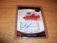 2021 Sage Aspire Bronze NFL Football Sam Cosmi Rookie Auto Card Commanders