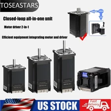 Nema23 Step Motor,Integrated Servo System Smart Motors w/Drive,1000 Line Encoder