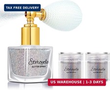 Etercycle Silver Body Glitter Spray, Shimmering Spray Powder
