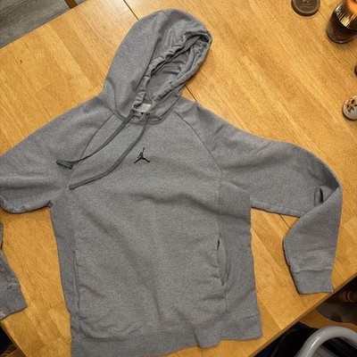 Nike Air Jordan Men's Gray Jumpman Hoodie Pullover Sweatshirt Size M