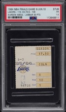 vintage PSA 1984 NBA FINALS CELTICS @ LAKERS BASKETBALL TICKET STUB - GAME #6