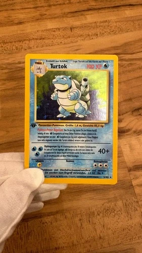 Blastoise 1st Edition - German Pokemon Base Set 1999 - Near Mint! PSA 9-10?!