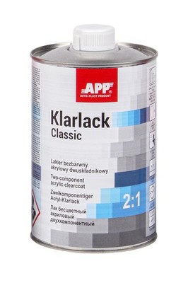 APP 020111 HS Acryl Klarlack Classic 2:1 transparent 1,0 L | Clearcoat Lack  2K 