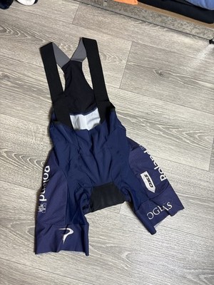 Q36.5 Bib Shorts Cycling Roland Oglas Unisex Size XXS BLUE ELITE PRO RACING