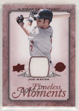 2008 A Piece of History Timeless Moments Red Jerseys Joe Mauer #TM-28 HOF 04br