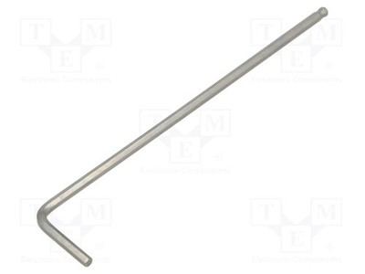 Sechskant,kugelförmig L. ges: 85mm Schlüssel HEX 2mm