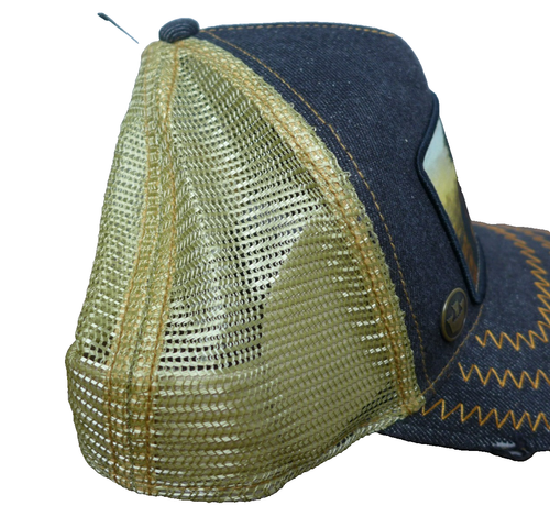 Goorin Bros Mens Stallion Denim Trucker Hat New - Afbeelding 3 van 8
