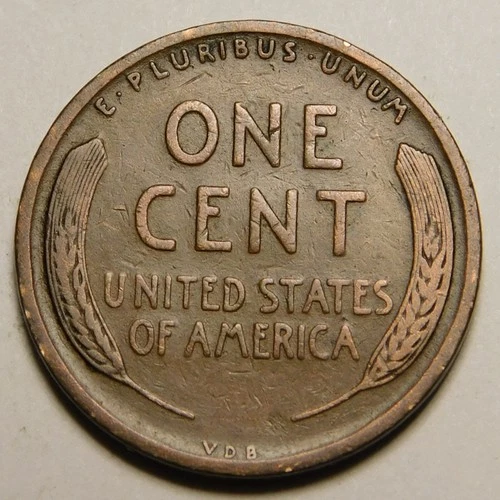 1909 VDB Lincoln Wheat Cent Penny VG- F  "Actual Coin Pictured"