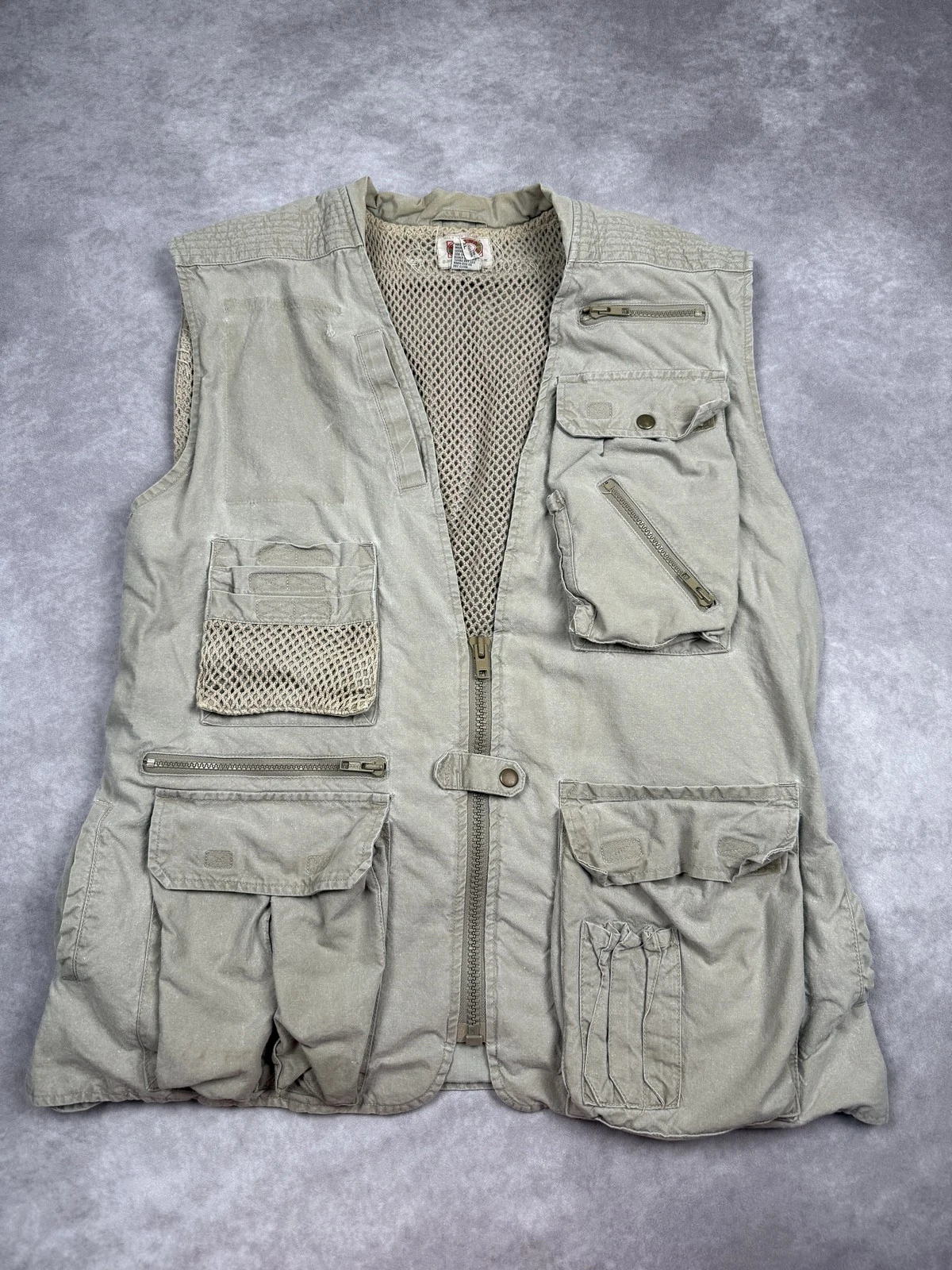 Vintage Banana Republic Safari Vest Mens XL Multi Pocket Fishing Outdoor 90s