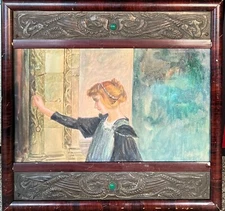 Ralph Peacock (1868-1946) - The Visit, Circa 1900 - Art Nouveau Pre-Raphaelite