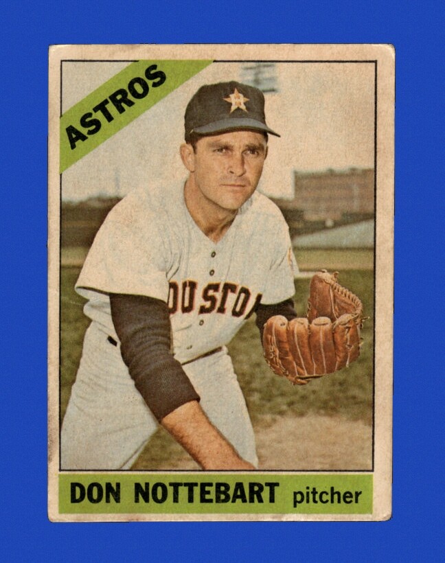 1966 Topps Venezuelan Set-Break # 21 Don Nottebart VG-VGEX *GMCARDS*