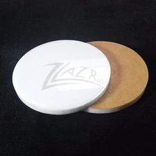 50 1-1/4" x 1/8" WHITE Acrylic Circle Disc Plexiglas Plastic Miniature Base 1.25