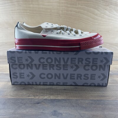 Converse Chuck 70 Comme des Garcons PLAY Mens Sz 9 Sz 11 Womens Red Egret Shoes