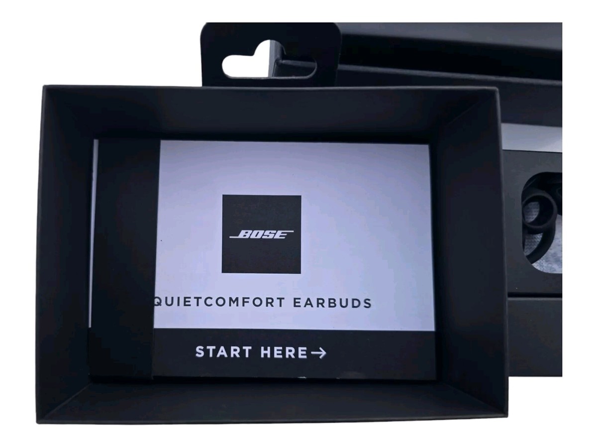 Bose 429708 QuietComfort Earbuds w/ Charging Case & Acc. Black
