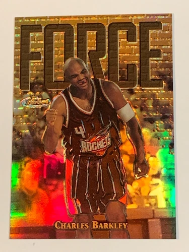 1997-98 Topps Finest Gold Refractor #156 Charles Barkley /289 - Missing Serial #