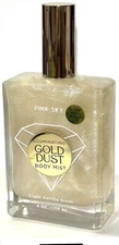 Pink Sky Illuminating Gold Dust Body Mist Light Vanilla Scent 4 oz Brand New