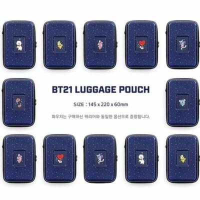 BTS BT21 LINE Friends Carry Case Travel Bag Suitcase 20 in MANG w