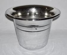 ATLAS METAL SPINNING CO. ~ Vintage Chrome Plated Copper CHAMPAGNE/WINE BUCKET