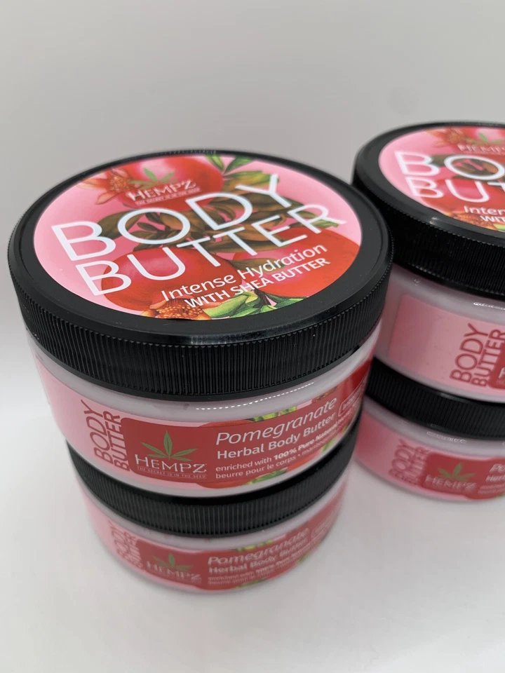 4 件装 HEMPZ POMEGRANATE 草本身体奶油 8 盎司 - 全新 — 第 2/4 张图片