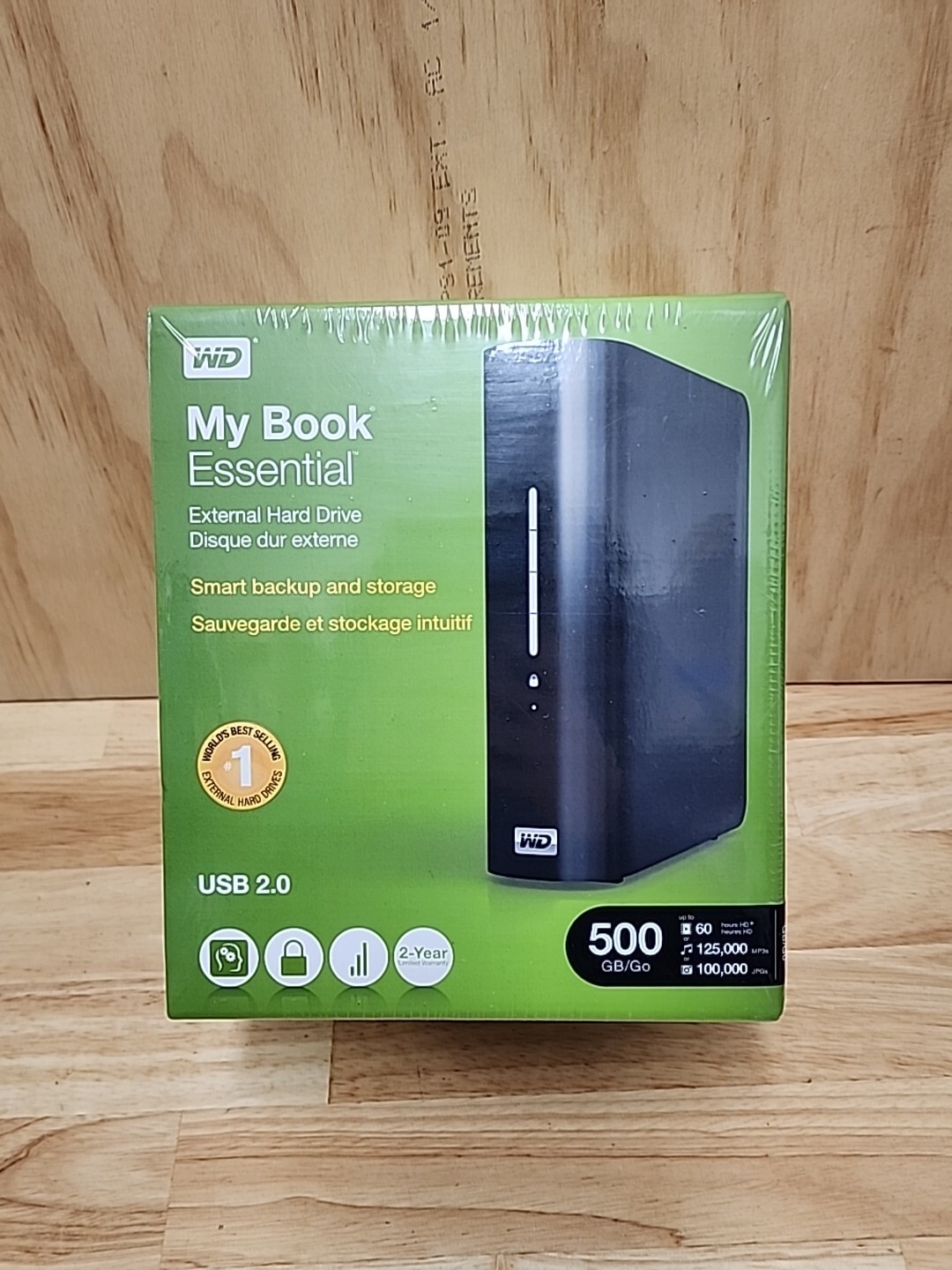 WD My Book Essential External Hard Drive 500GB Smart Backup Storage NEW SEALED-image