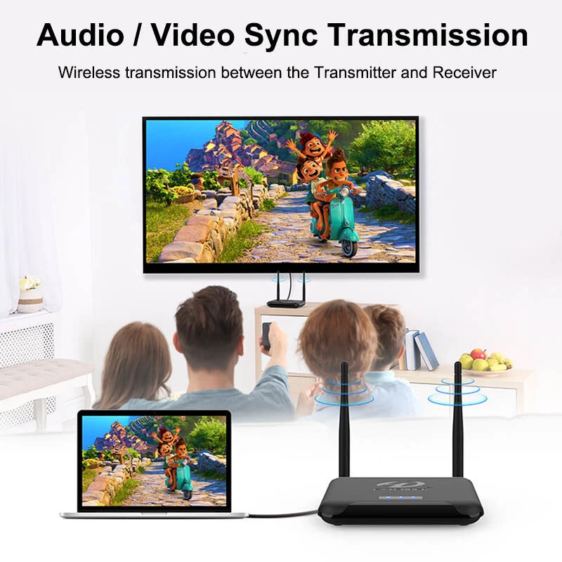 Wireless WIFI HDMI Video Transmitter Receiver Extender Display Camera PC To TV - Image 4 of 4