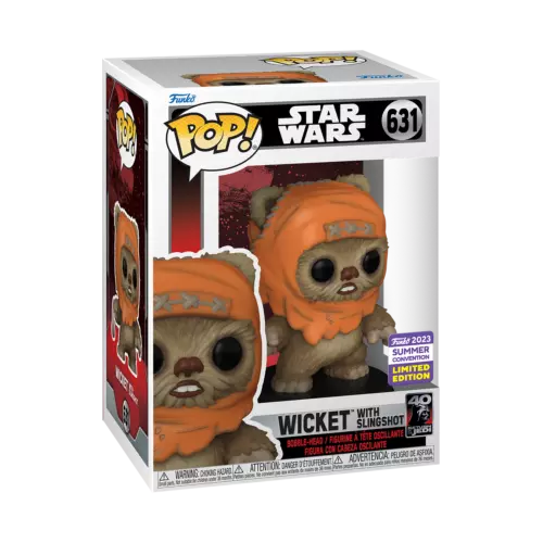 Funko Pop! Vinyl: Star Wars - Wicket with Slingshot - Comic Con Exclusive