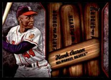 2015 Topps Series 2 Heart of the Order Hank Aaron HOR-3 Milwaukee Braves