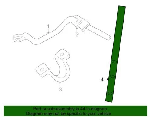 OEM NUEVO 85-05 GM Chevrolet GMC Cadillac estabilizador delantero barra estabilizadora enlace 15571395 Foto 4 de 4