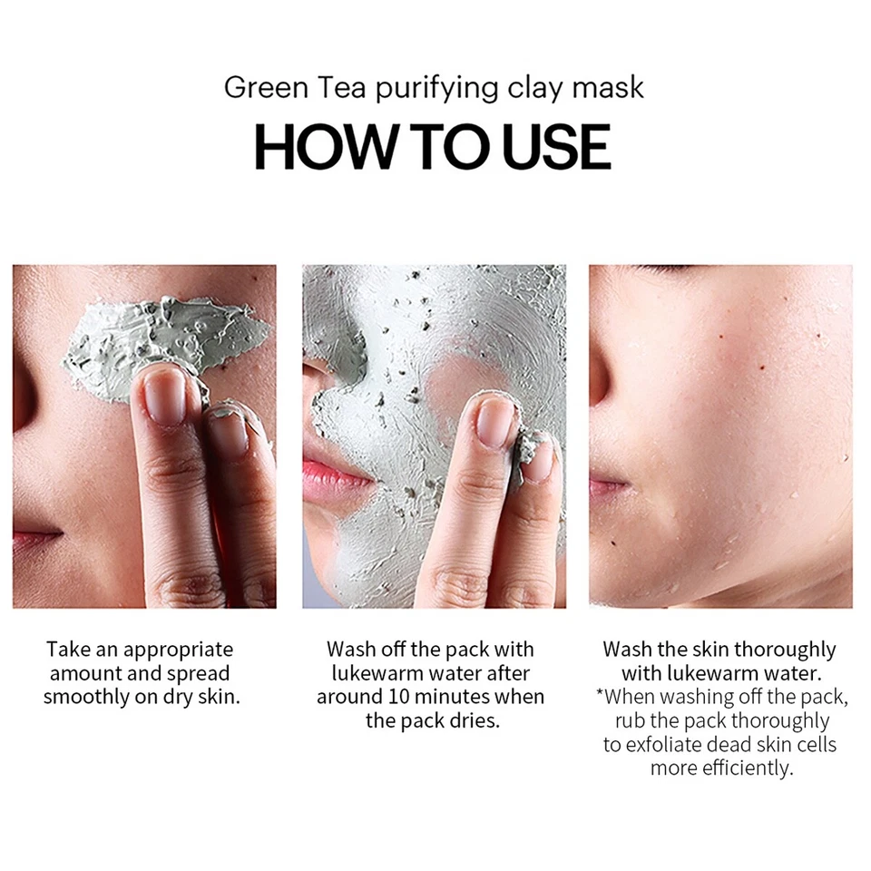 [skin79] Mascarilla de arcilla purificante de té verde 100 ml/3,38 fl. oz Mascarilla exfoliante Foto 4 de 4
