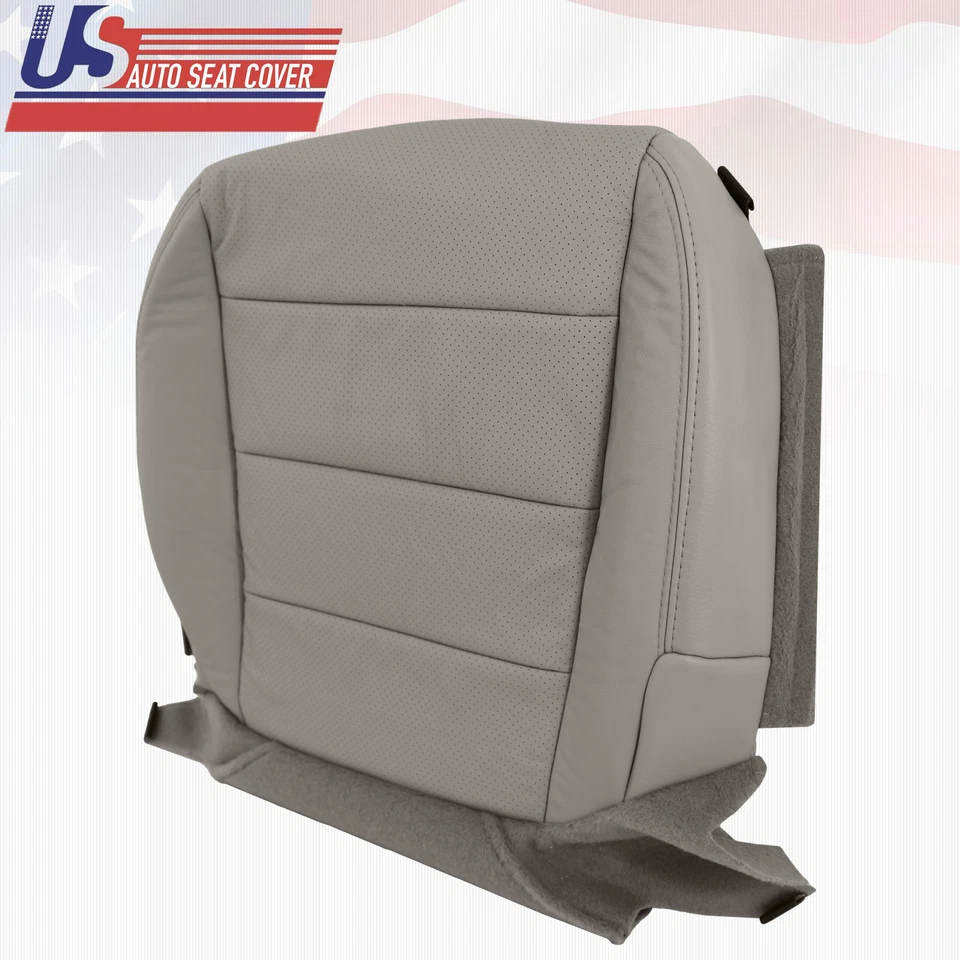 Cubierta de asiento perforada inferior del conductor de cuero gris topo para ACURA TL TYPE-S 2007 Foto 3 de 4