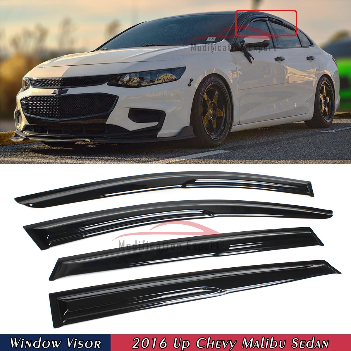 2016 chevy malibu on sale rain guards