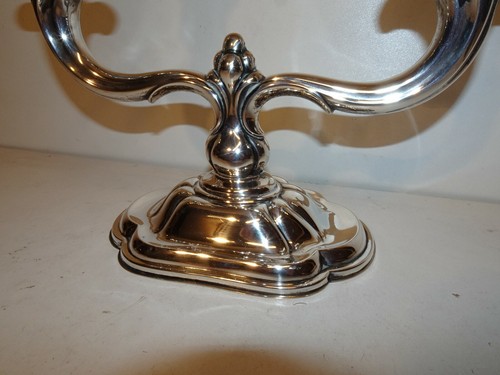 SOLID SILVER A835 BELGIUM SILVER CANDLESTICK CANDELABRA ANTIQUE ARGENT ZILVER - Picture 4 of 10