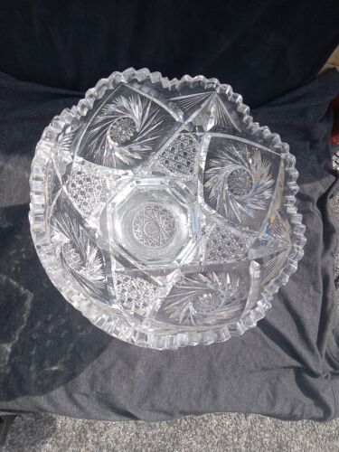 Perforadora American Brilliant Cut Glass ABP 9,5 de alto 10" de ancho - Imagen 3 de 9