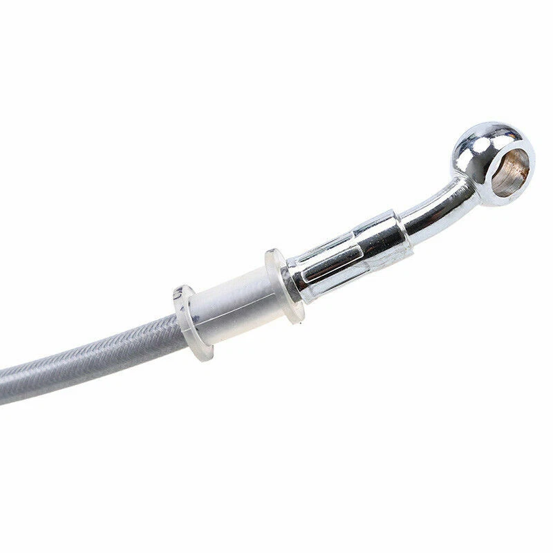 Manguera de aceite de embrague de freno trenzado para motocicleta 200 cm línea inoxidable tubo banjo DOT Foto 4 de 4