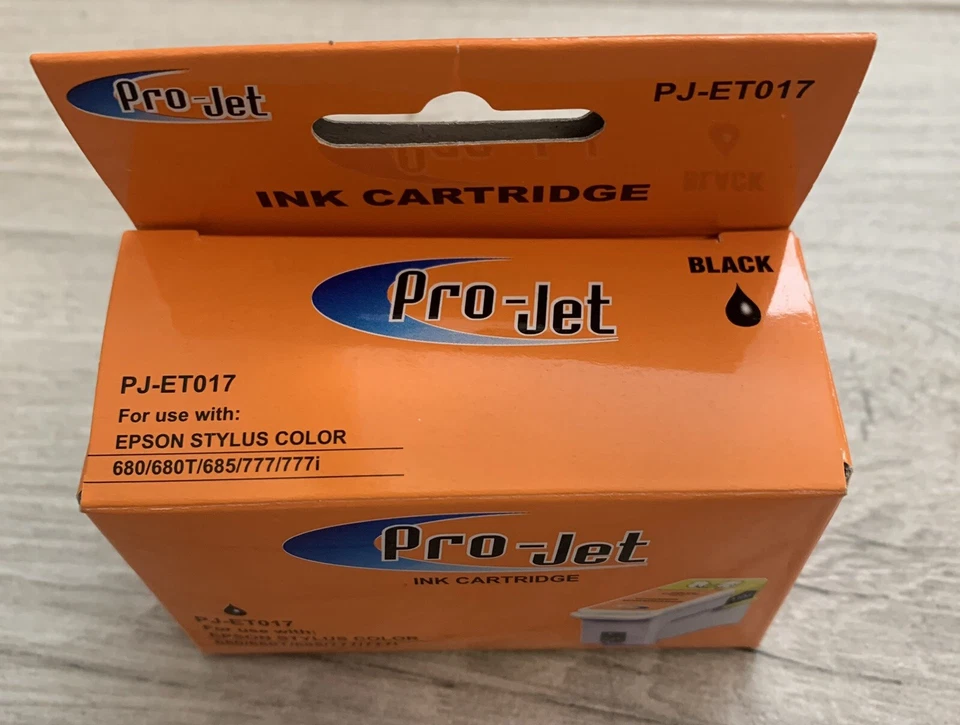 Pro-Jet Black Ink Cartridge PJ-ET017 NEW - Image 3 of 4