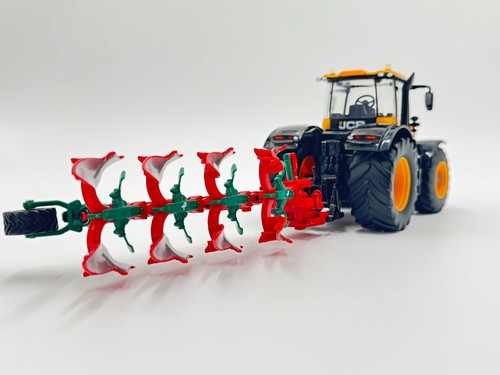 Britains JCB 8330 Fastrac Tractor & Kverneland 2300S Plough 1:32 Scale Model - Picture 3 of 6
