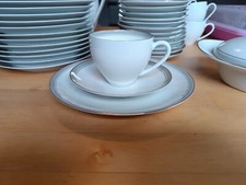 Arzberg Form 2000 Grauband mit Goldrand