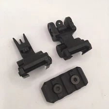 Sig Sauer Tread Adjustable Flip Up Iron Sights with picatinny rail section NEW