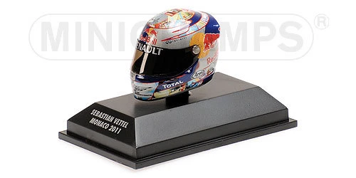 MODELLINO 1:8 MINICHAMPS CASCO AUTO FORMULA 1 VETTEL 2011 F1 MODELLISMO DIE CAST - Immagine 2 di 2