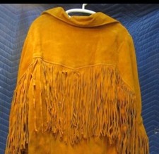 Vintage 60s Fringe Jacket excellent condition size Men  s Medium, medium length.