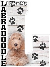 I Love My Labradoodle Fridge Magnet