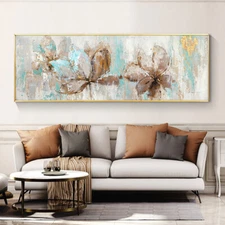 Abstract Handmade Modern Oil Painting On Canvas Painting Palette knife Flower